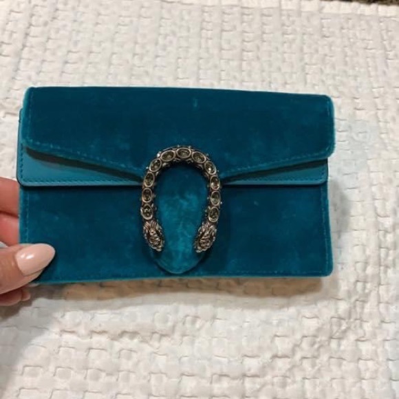 Super Mini Dionysus Velvet Shoulder Bag - Picture 4 of 10